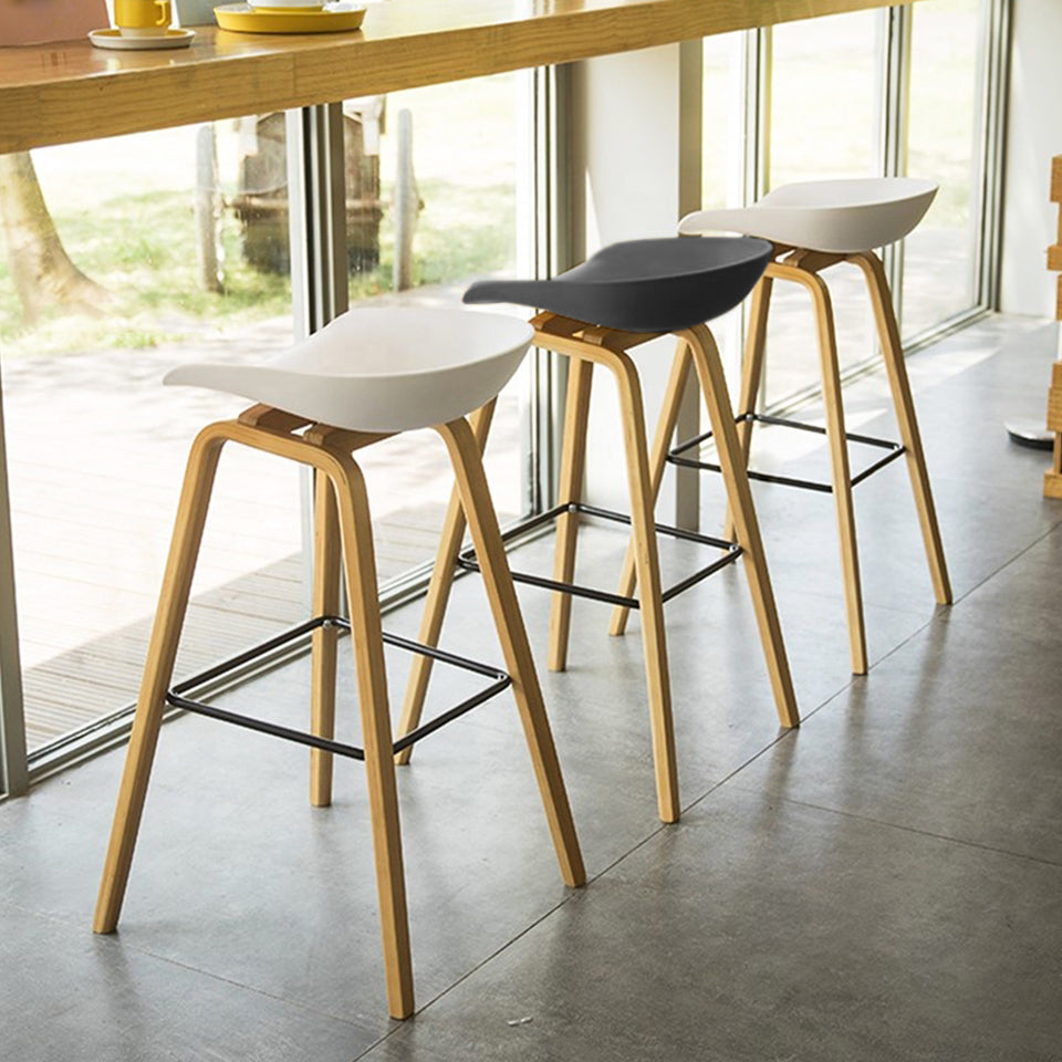 Icon Bar Stool with Wood Leg Stacked Furniture Philippines Inc