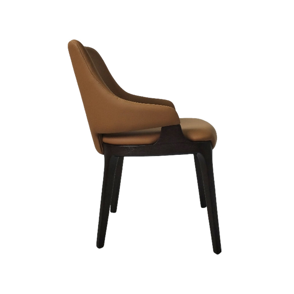 HADLEY Dining Chair ブラウン・グレー Hadley Leather Dining Chair – Stacked Furniture Philippines Inc.