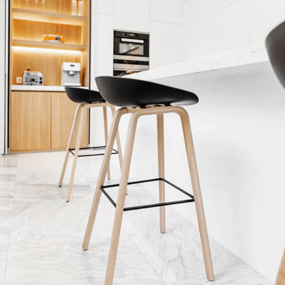 Icon Bar Stool with Metal Leg