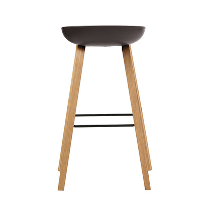 Icon Bar Stool with Wood Leg